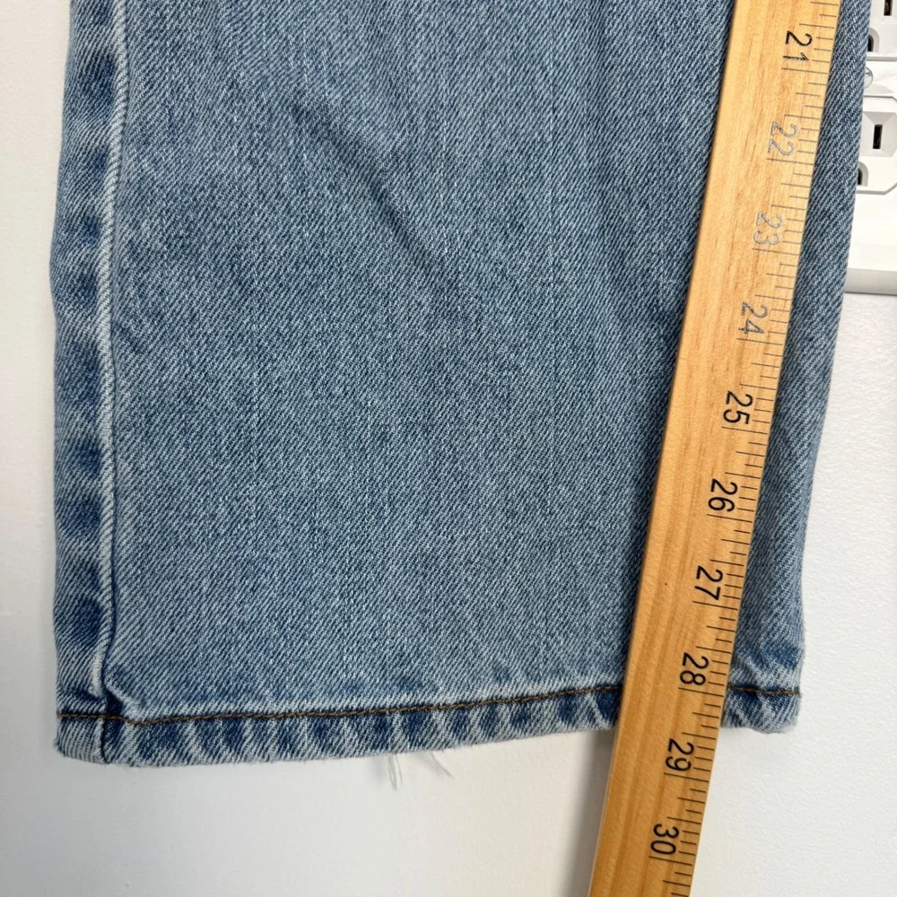 Levis 505 Regular Fit Mens Jeans W38 L30 Light Wash Blue Straight Leg Cotton